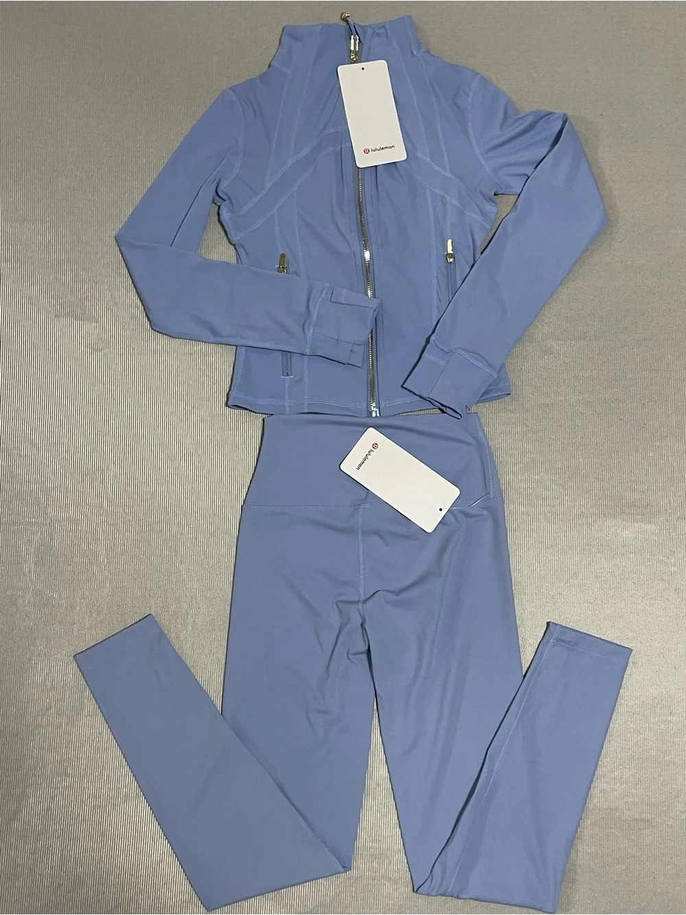 lululemon athletica Lavender Blue Full-Zip Bomber Jacket